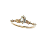 0.5ct Emerald Cut Diamond Daphne Ring - Laurie Fleming Jewellery