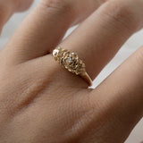 Old Garden Rose Signet Ring - Laurie Fleming Jewellery