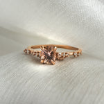 Peach Sapphire Daphne Ring - Laurie Fleming Jewellery