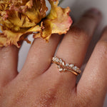 White Silk Jasmine Ring, Aika Ring - Laurie Fleming Jewellery