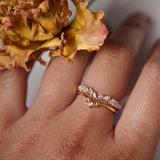 White Silk Jasmine Ring, Aika Ring - Laurie Fleming Jewellery