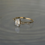 Emerald Cut Diamond Daphne Ring, Supreme - Laurie Fleming Jewellery