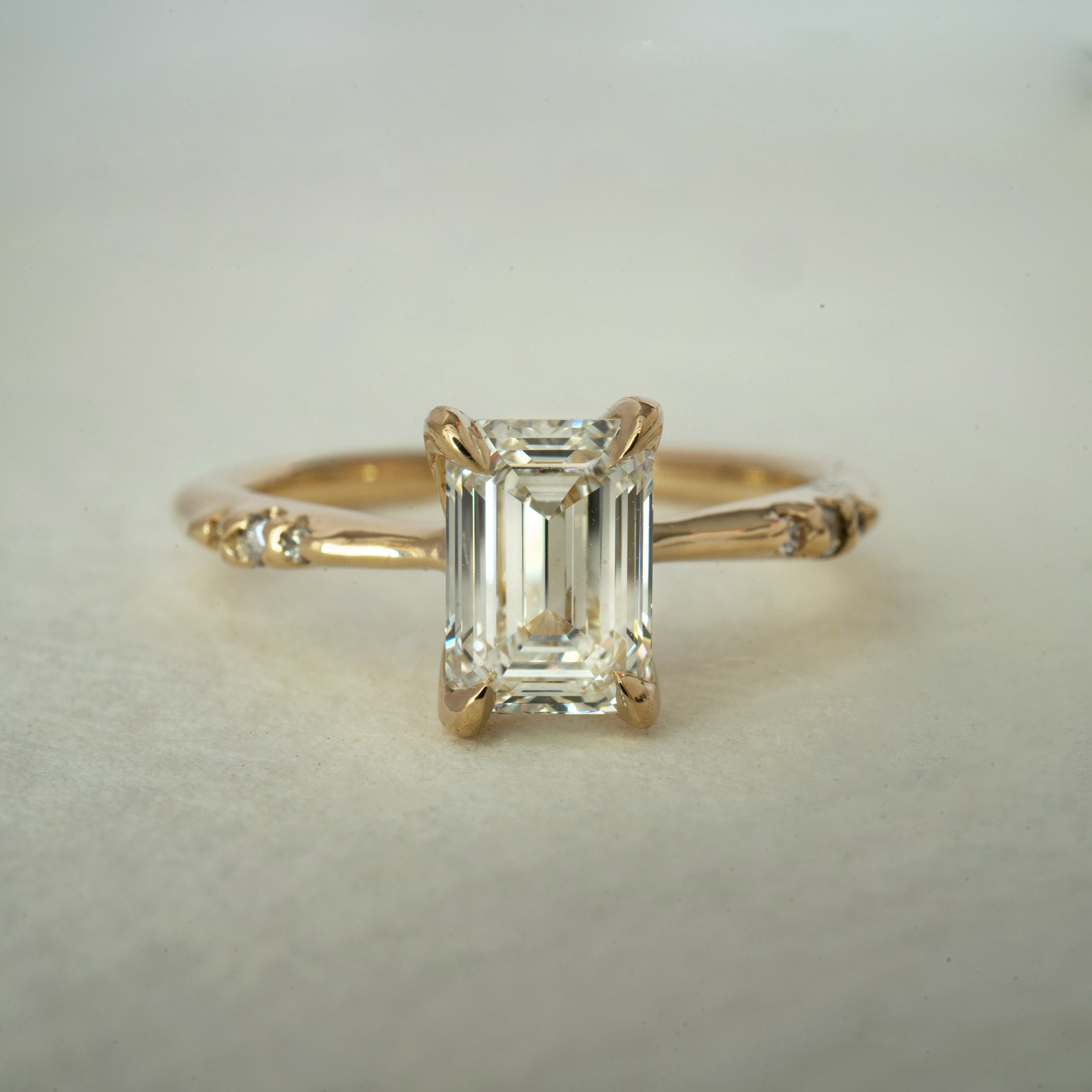 1ct Emerald Cut Diamond Ilona Ring - Laurie Fleming Jewellery