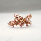 Asrai Garden Ring with Sleeping Petal Band, Magnolia Branch, Lilacs - Laurie Fleming Jewellery