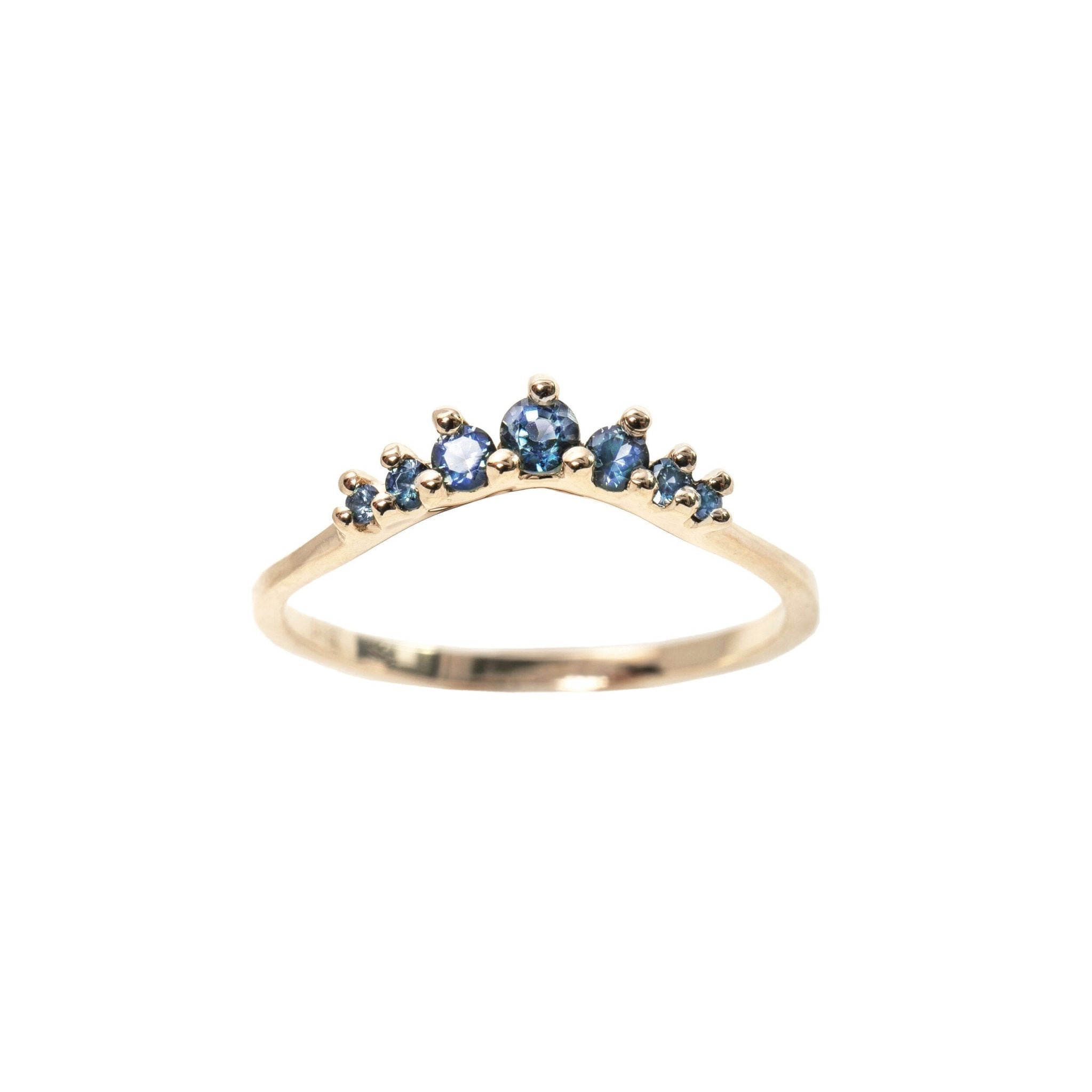 Blue Sapphire Beacen Ring | Laurie Fleming Jewellery