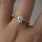 Brilliant Diamond Daphne Ring, Dewdrop Band - Laurie Fleming Jewellery