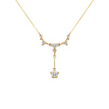 Brilliant Diamond Lune Palace Lariat Necklace - Laurie Fleming Jewellery