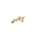 Brilliant Diamond Magnolia Branch Earring - Laurie Fleming Jewellery