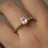 Opalescent Lavender Sapphire Nereid Ring