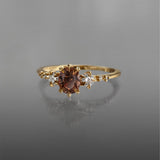 Burnt Magnolia Wild Iris Ring
