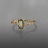 Huldra Green Sapphire Daphne Ring