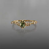 Misty Green Sapphire Daphne Ring