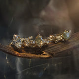 Silken Chartreuse Bleeding Heart Ring