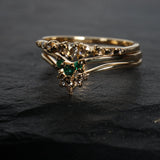 Cyndra Ring, Emerald Aika Ring, Atalanta Ring - Laurie Fleming Jewellery