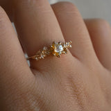 Marigold Kaleidoscope Sapphire Asrai Garden Ring