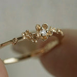 Diamond Buttercup Ring - Laurie Fleming Jewellery