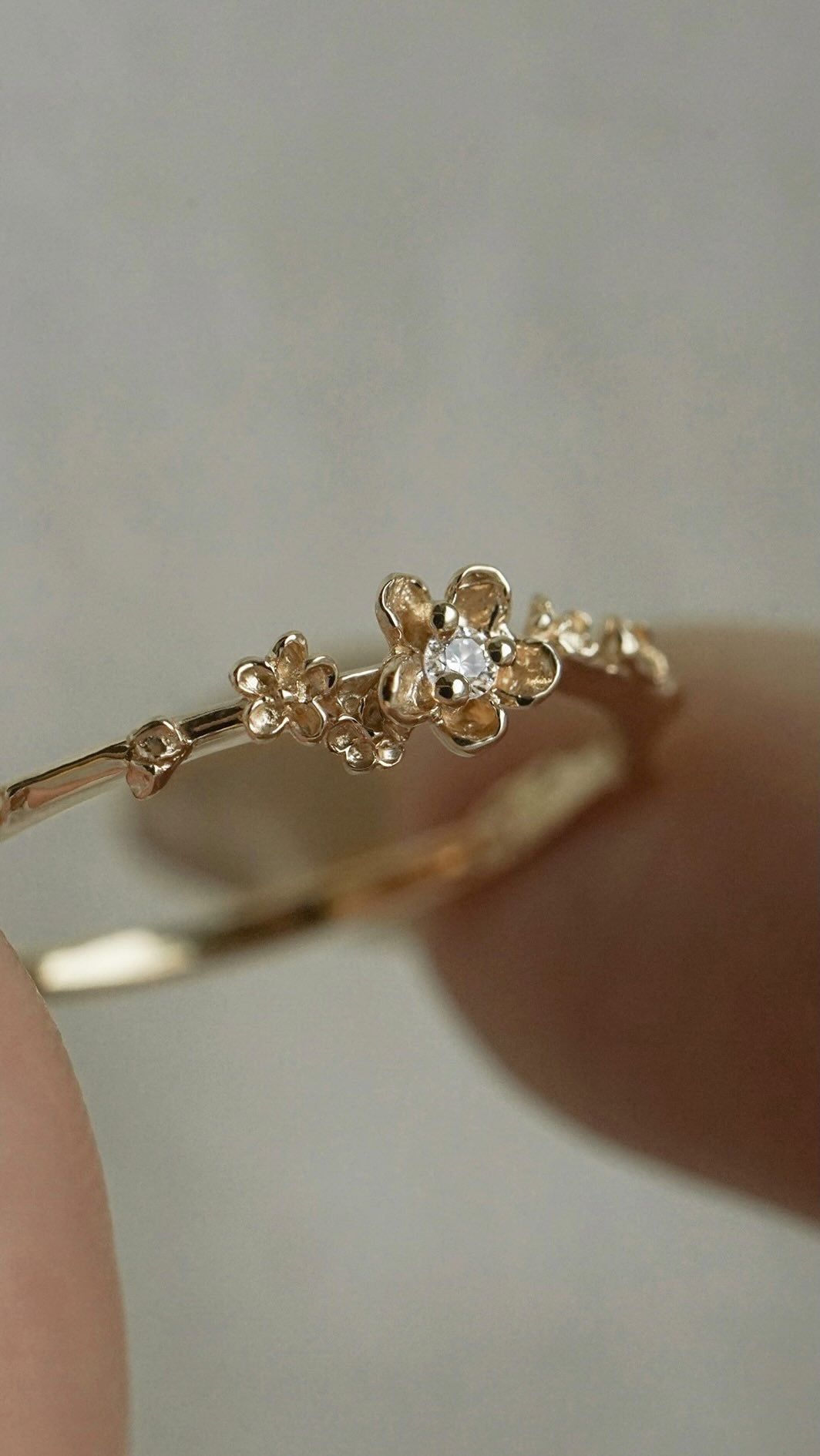 Diamond Buttercup Ring - Laurie Fleming Jewellery