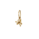 Tiny rose cut diamond dewdrop cluster charm - Laurie Fleming Jewellery