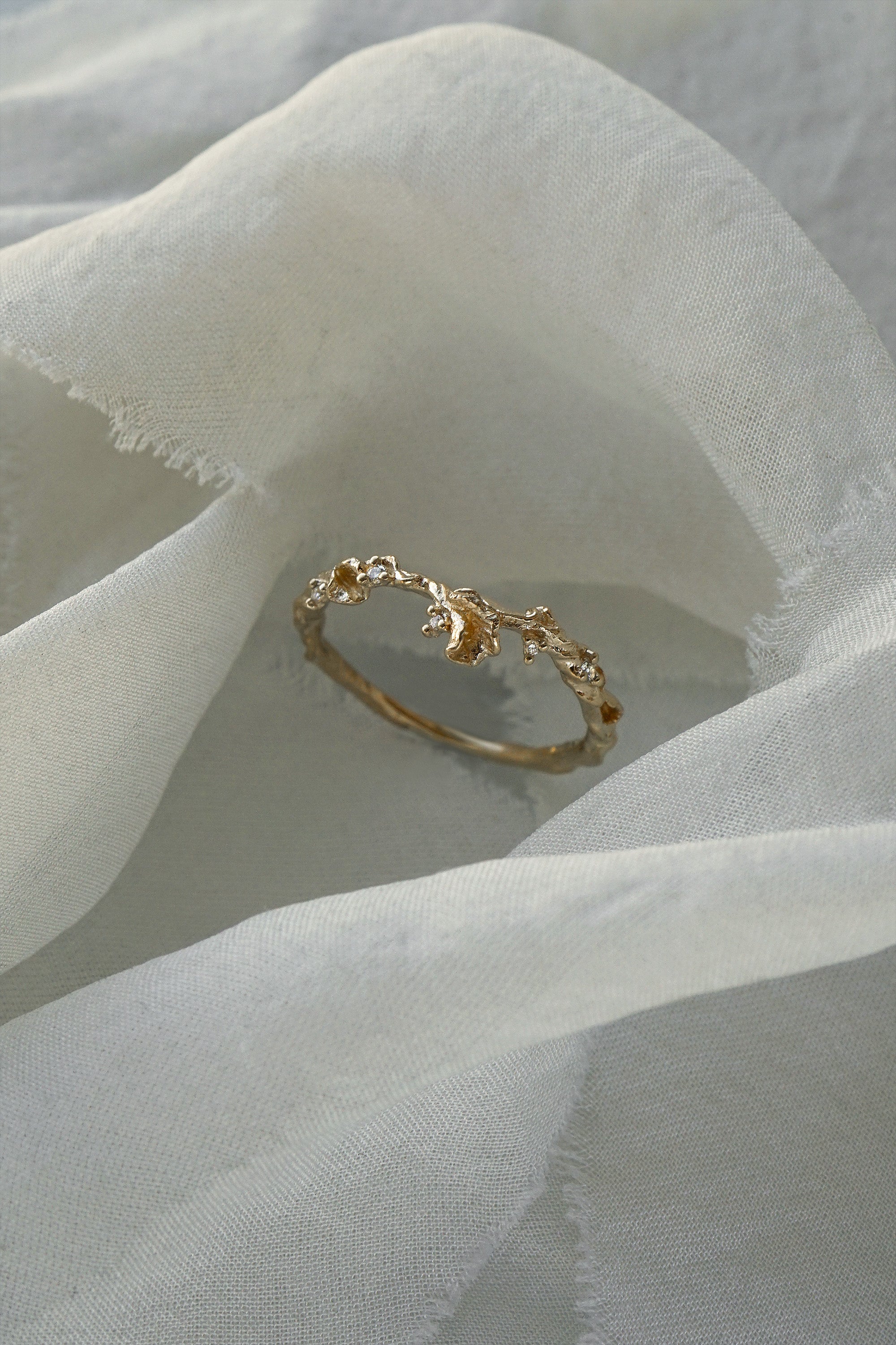 Diamond Evening Fleur Ring - Laurie Fleming Jewellery