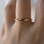 Diamond Florete Ring, Dewdrop Band - Laurie Fleming Jewellery