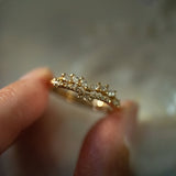 Diamond Jasmine Ring, Sylph Band - Laurie Fleming Jewellery