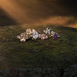 Florence Opalescent Sapphire Halo Ring