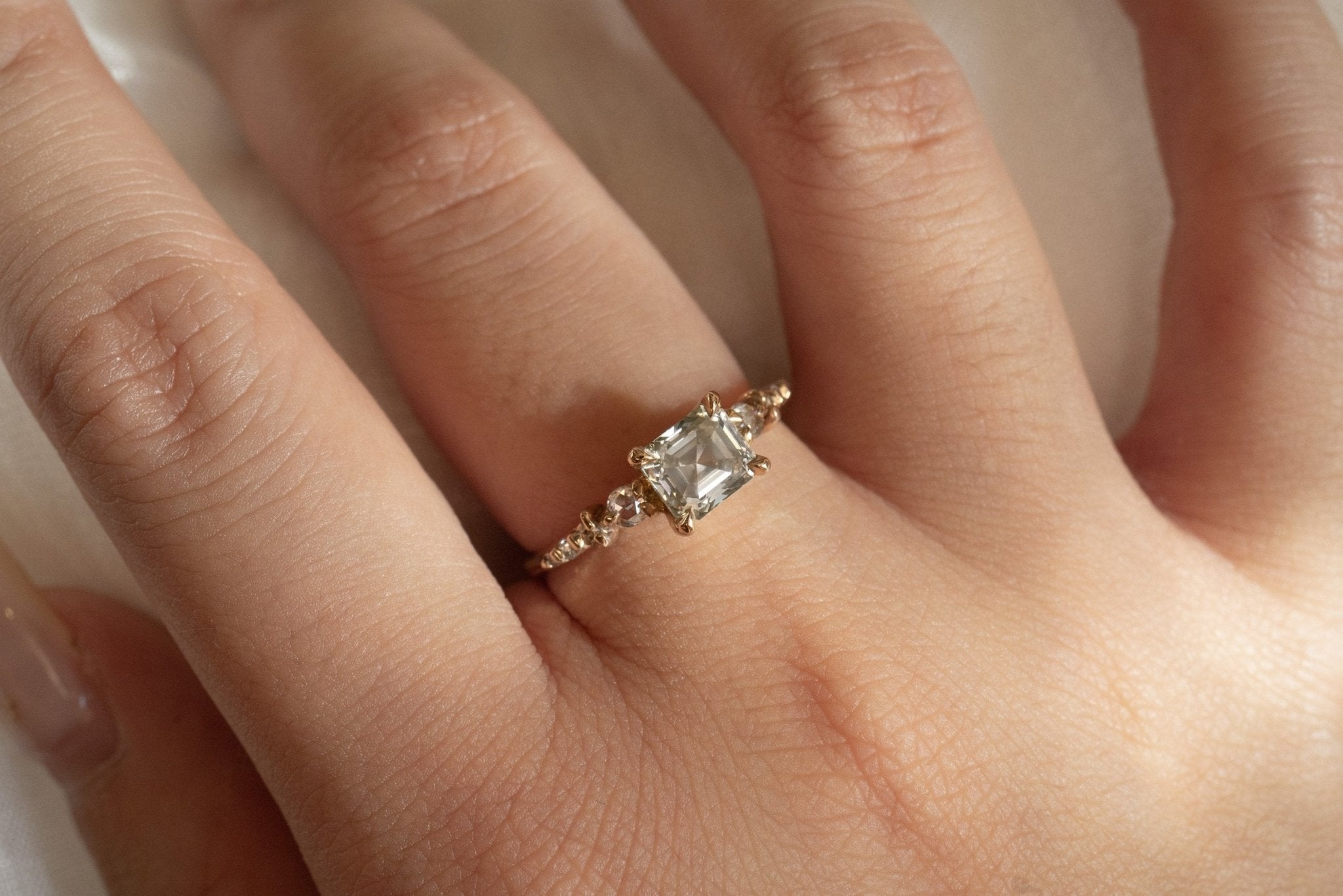 1.03ct Grey Diamond Cyndra Ring, Supreme - Laurie Fleming Jewellery