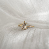 1ct Grey Pear Ilona Ring - Laurie Fleming Jewellery