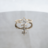 1ct Grey Pear Ilona Ring - Laurie Fleming Jewellery