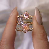 Golden Light Particolour Starbrite Sapphire Nereid Ring