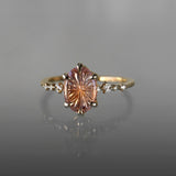 Golden Light Particolour Starbrite Sapphire Nereid Ring