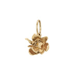 hand carved solid gold blooming lotus flower charm - Laurie Fleming Jewellery