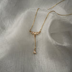 Lune Drop Lariat - Laurie Fleming Jewellery