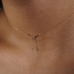 Lune Drop Lariat - Laurie Fleming Jewellery