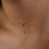 Lune Drop Lariat - Laurie Fleming Jewellery