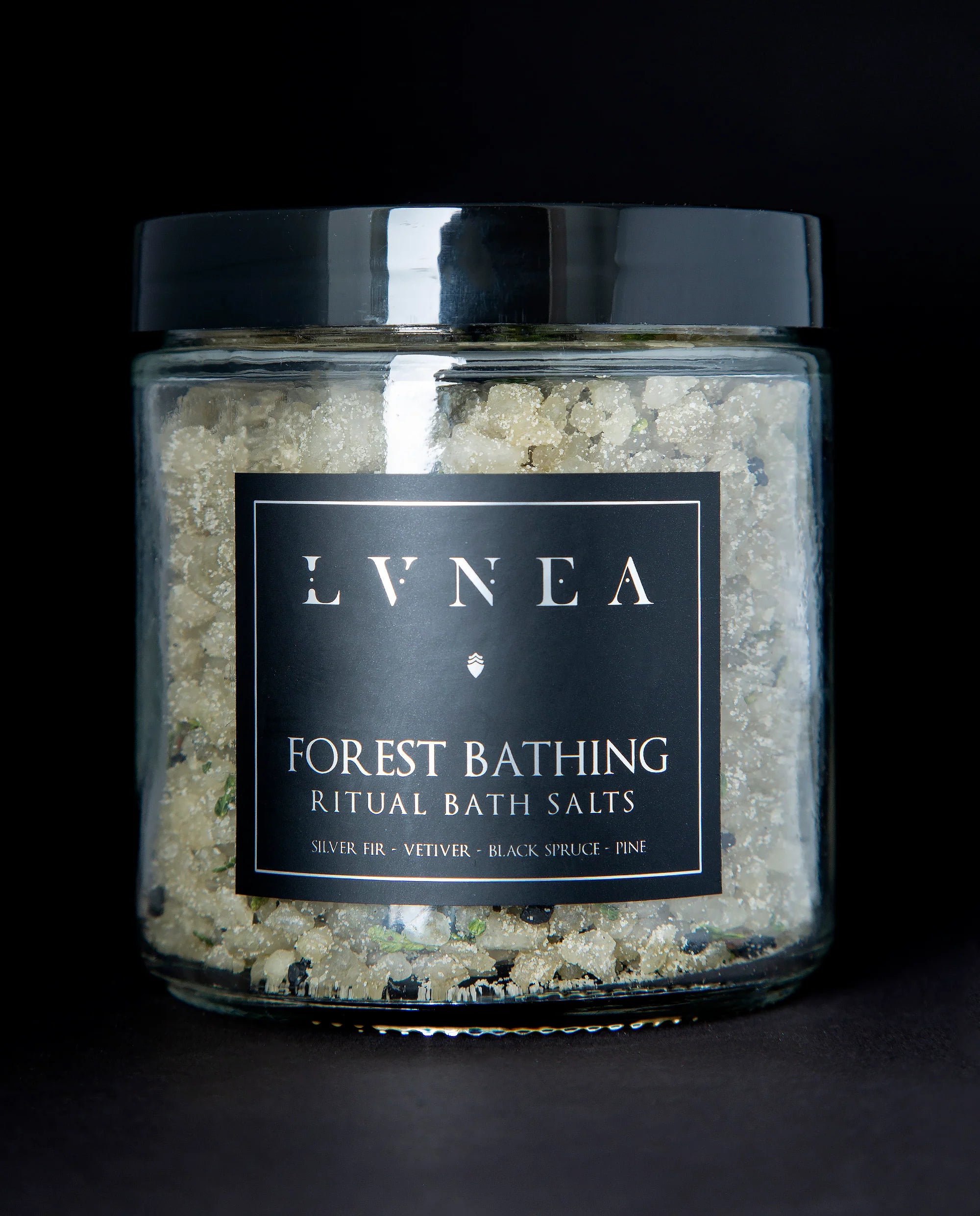 Lvnea Forest Bathing Ritual Bath Salts with silver fir, vetiver, black spruce, pine - Laurie Fleming Jewellery