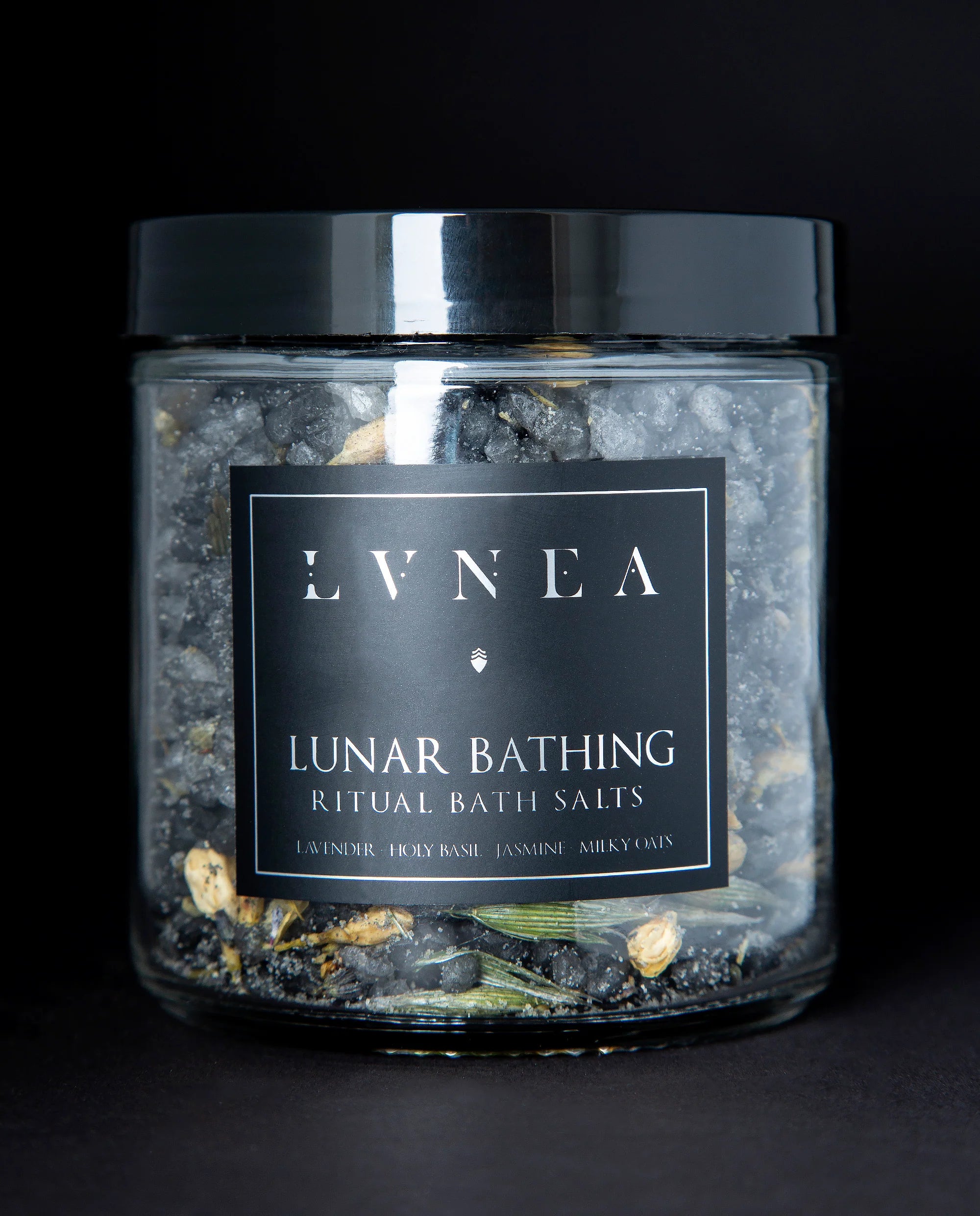 Lvnea Lunar Bathing Ritual Bath Salts with jasmine, holy basil, lavender - Laurie Fleming Jewellery