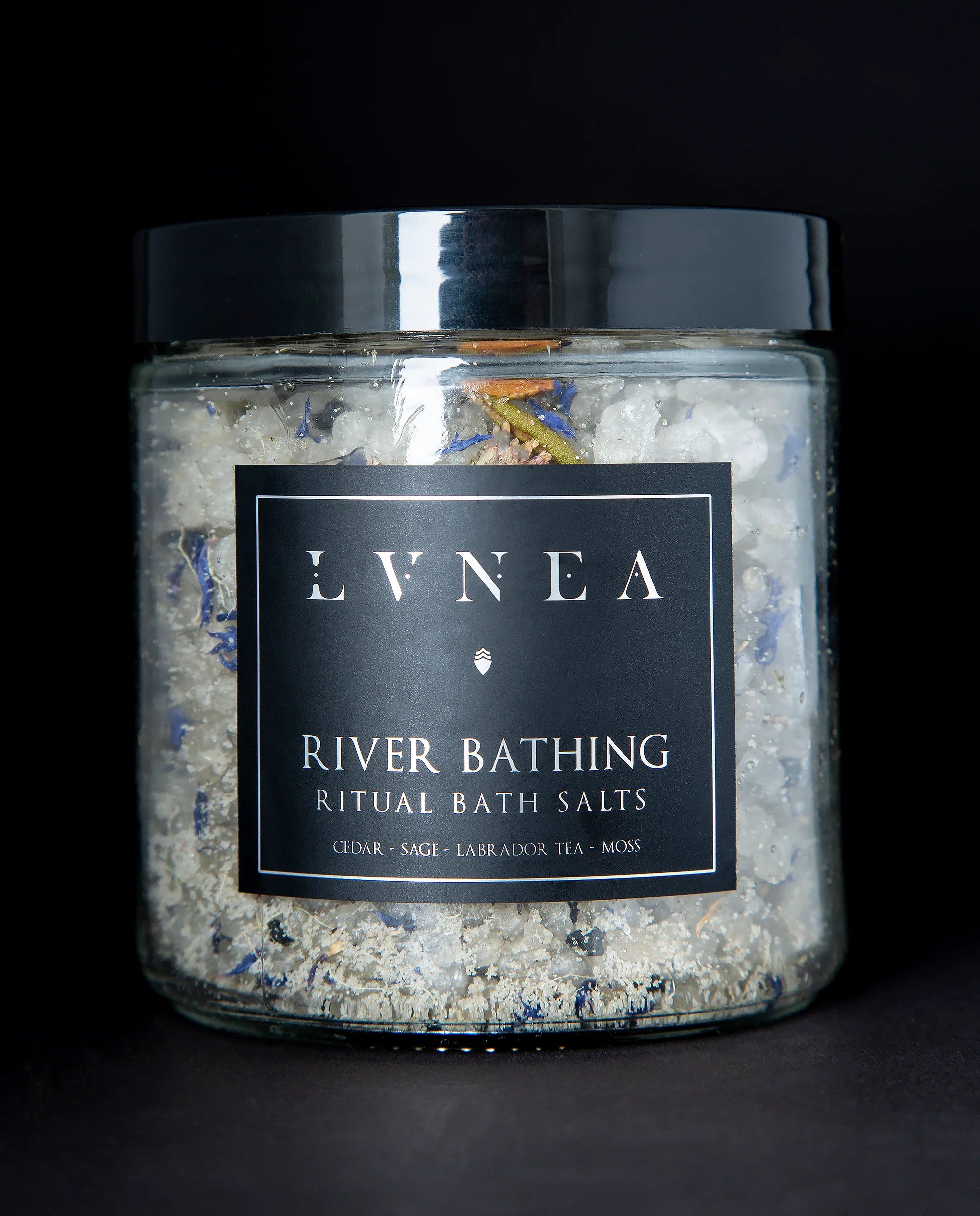 Lvnea River Bathing Ritual Bath Salts with cedar, sage, hinoki - Laurie Fleming Jewellery