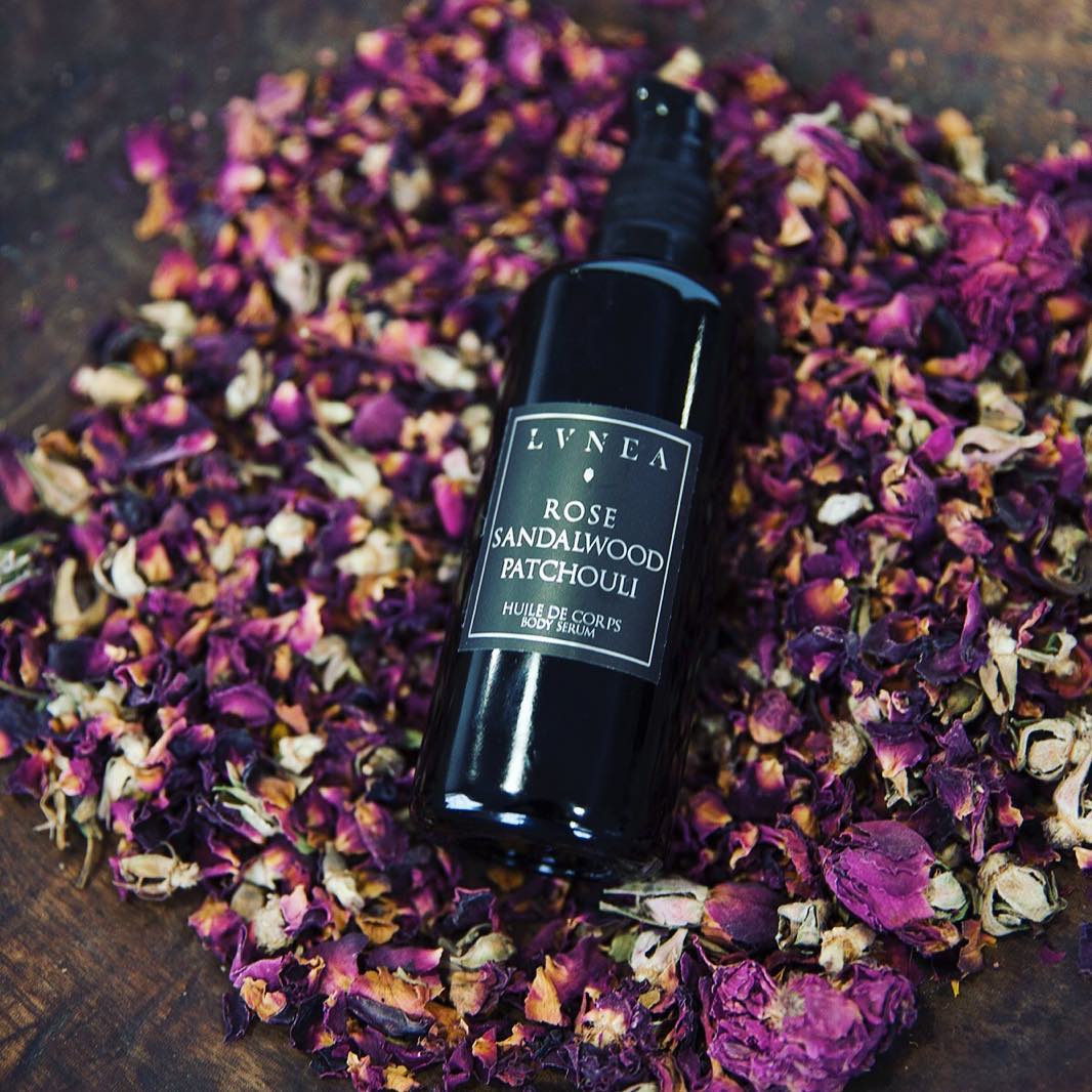 Lvnea Rose Sandalwood Patchouli Floral Body Serum - Laurie Fleming Jewellery