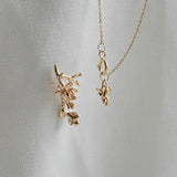 Magnolia Branch Earring, Hidden Fairy Necklace - Laurie Fleming Jewellery