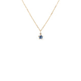 Teal Sapphire Moondew Necklace