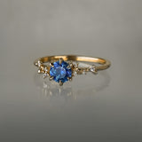 Ocean Blue Sapphire Asrai Garden Ring