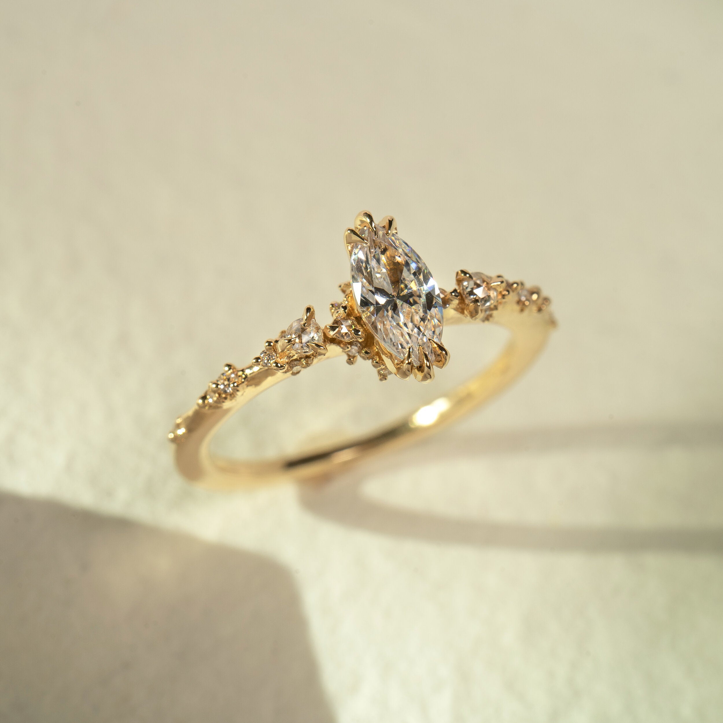 Nereid Maruquise Cut Diamond Engagement Ring - Laurie Fleming Jewellery