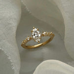 Nereid Marquise Cut Diamond Engagement Ring - Laurie Fleming Jewellery