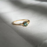 Teal Sapphire Nereid Ring - Laurie Fleming Jewellery