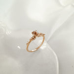 Peach Sapphire Daphne Ring - Laurie Fleming Jewellery