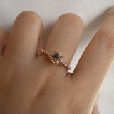 Peach Sapphire Daphne Ring - Laurie Fleming Jewellery