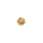 Pearl Dewdrop Rose Stud - Laurie Fleming Jewellery