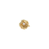 Pearl Dewdrop Rose Stud - Laurie Fleming Jewellery