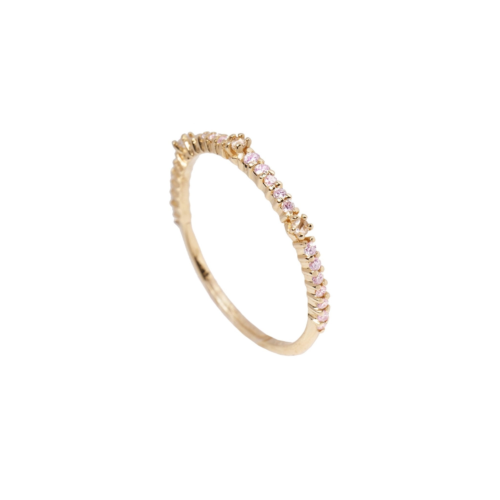 Pink Sapphire Aisling Circlet Band | Laurie Fleming Jewellery